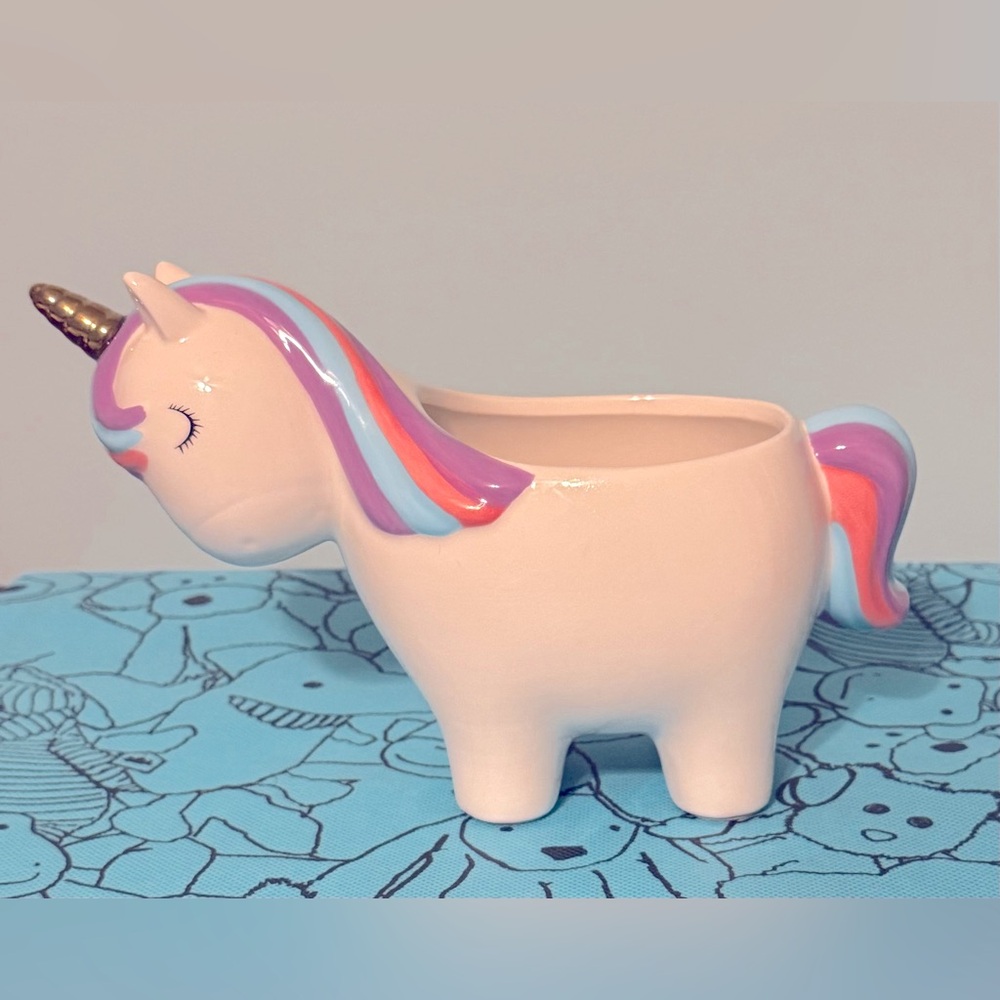 Teleflora Ceramic Unicorn Planter